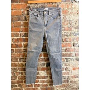 LOFT | The Skinny • Gray Ankle Fringe Skinny Jeans • Ladies Size 27/4